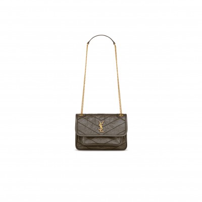 YSL NIKI MINI IN VINTAGE LEATHER 8460870EN073212 (18*12.5*5cm)